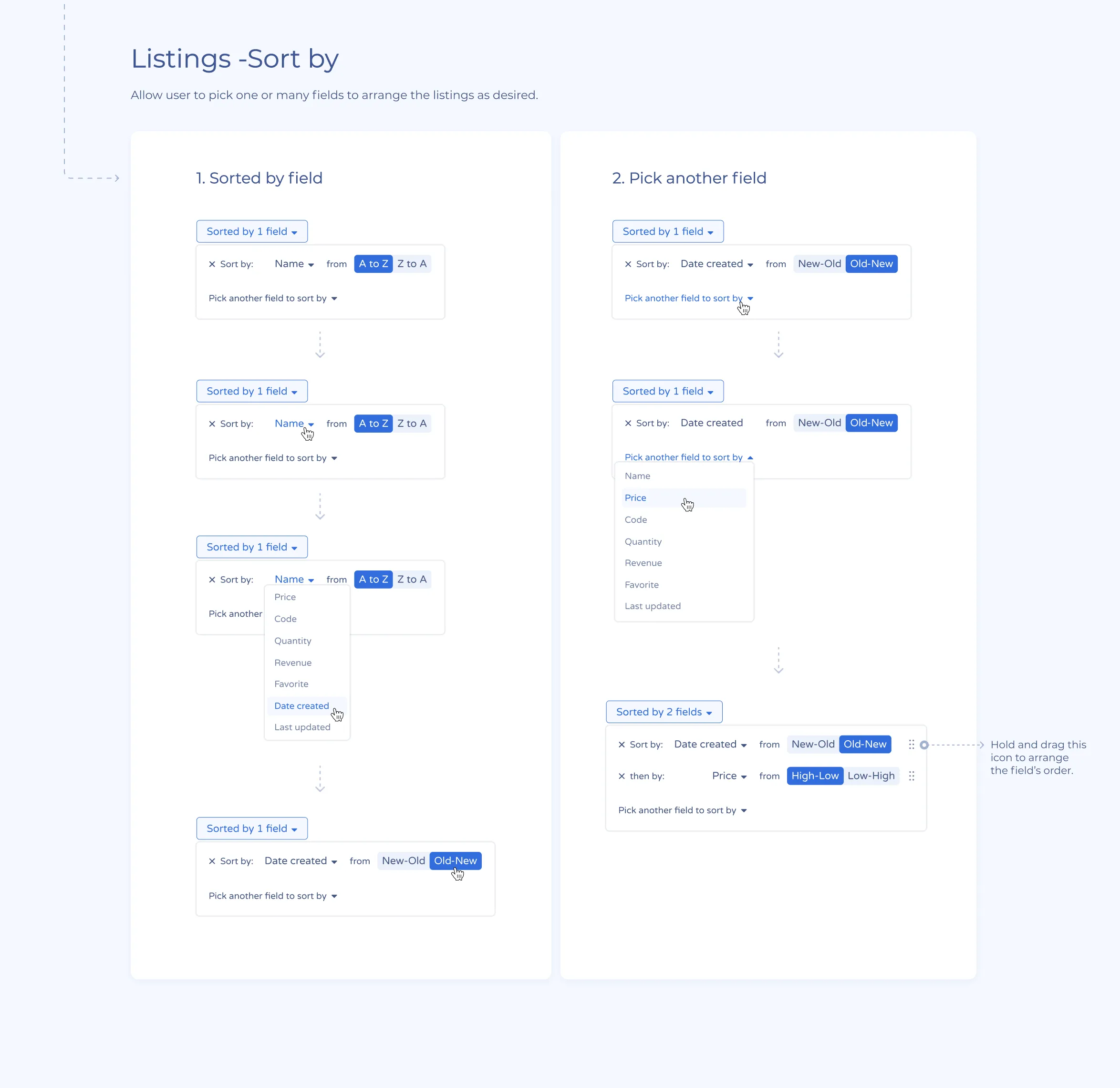 CRM System — Table and list views