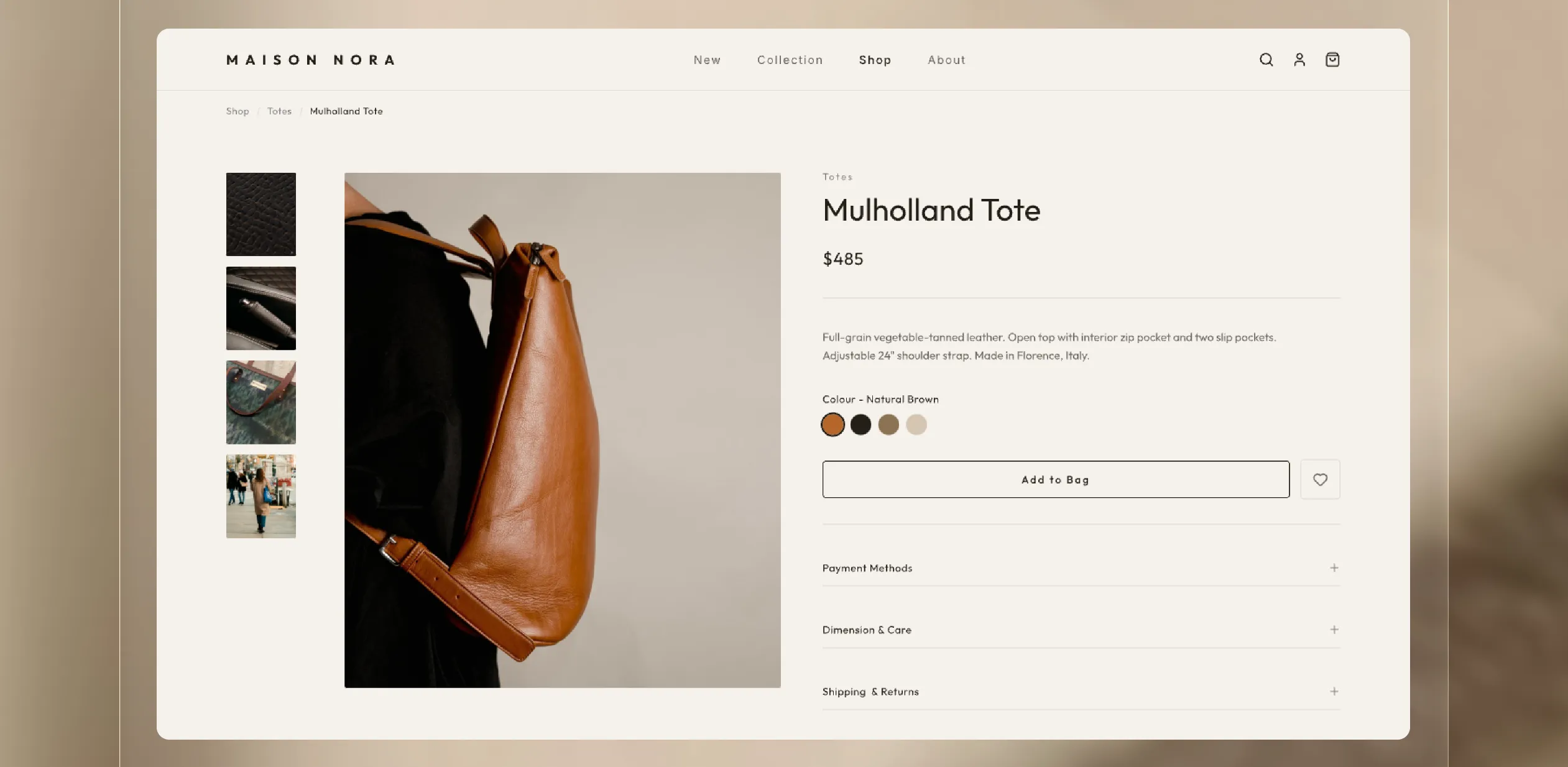 Maison Nora — Product listing