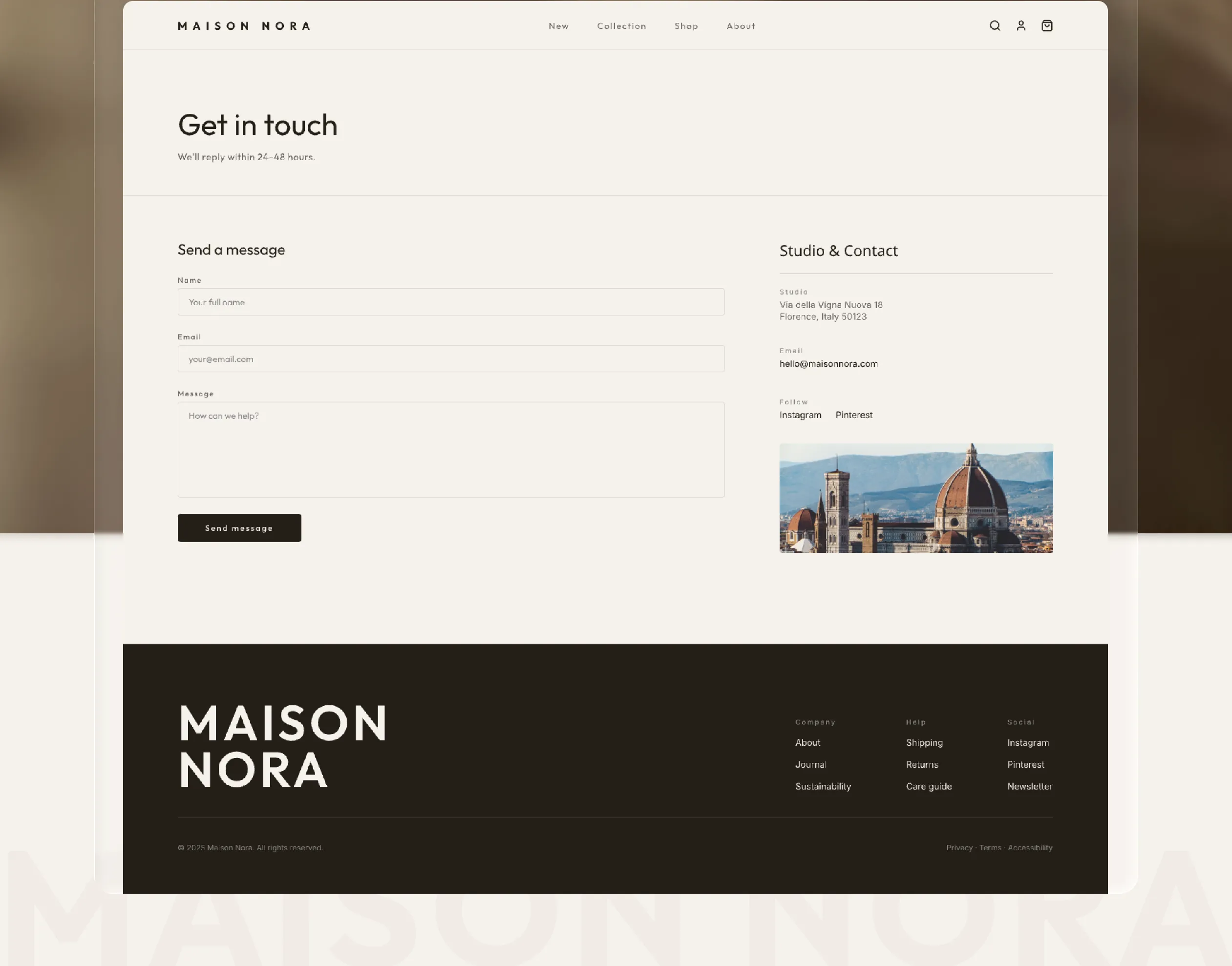 Maison Nora — Brand presentation