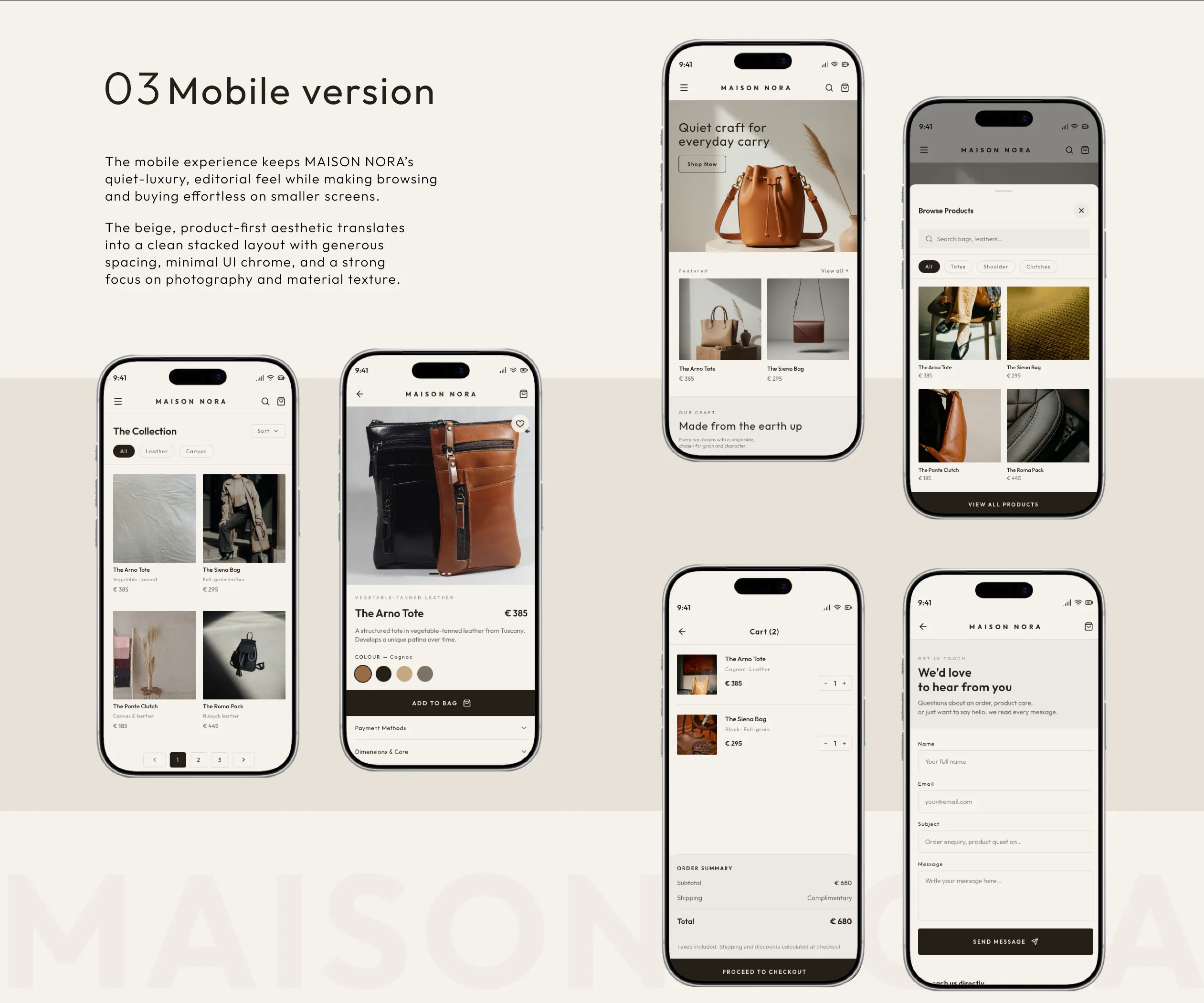 Maison Nora — Mobile version